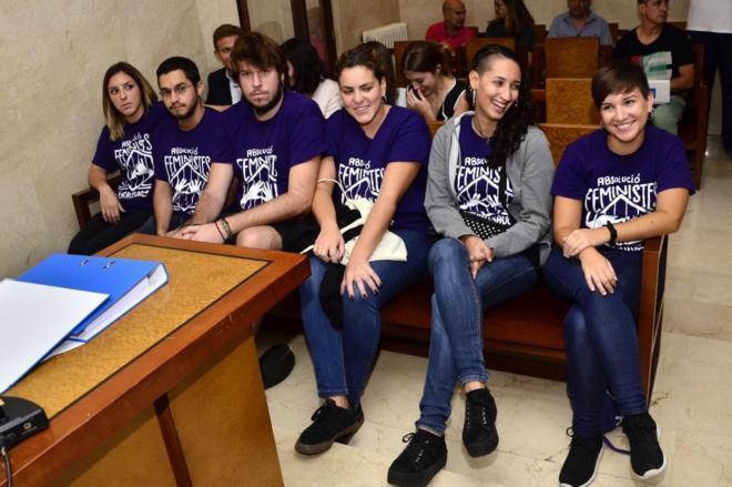 Los acusados durante el juicio celebrado en Palma. |