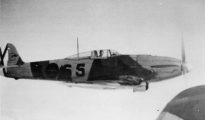 He 112B con matrícula 5-65 y el teniente Entrena Klett a los mandos sobre los cielos de Marruecos