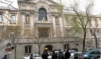 Fachada del Tribunal Supremo en su entrada por la calle Marqués de la Ensenada., en Madrid