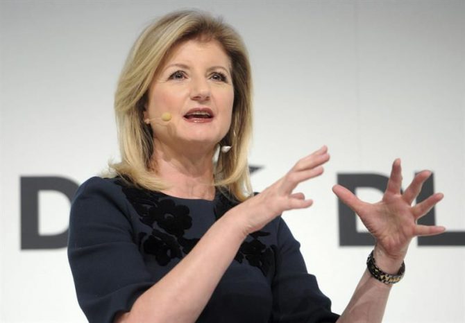 Arianna Huffington, editora jefe del periódico digital The Huffington Post.