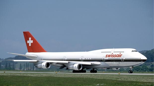 Un avión de Swissair