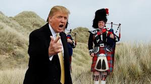 Trump en Escocia, cuna de sus ancestros.