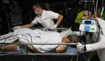 El primer superviviente atendido en el hospital de La Ceja, el futbolista Alan Ruschel