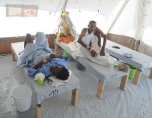 Cubanos enfermos de cólera.