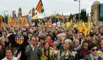 Artur Mas y Carme Forcadell, en una manifestación independentista contra las causas judiciales