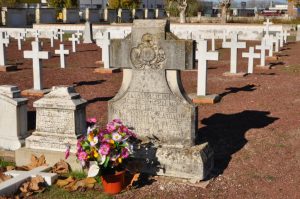 Una de las fosas de las primeras matanzas