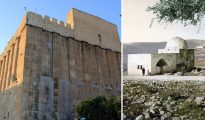 La resolución que niega cualquier vínculo judío con el Monte del Templo de Jerusalén, el más importantes de los lugares sagrados judíos, no representa la primera vez que la Unesco trata de reescribir y falsificar una historia milenaria. Previamente había renominado la Tumba de los Patriarcas en Hebrón (izquierda) como la Mezquita Ibrahimi y la Tumba de Raquel (derecha) como la Mezquita Bilal ben Rabah. (Imágenes: Wikimedia Commons)