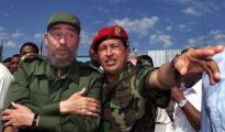 Octubre, año 2000, Fidel Castro junto a Hugo Chávez