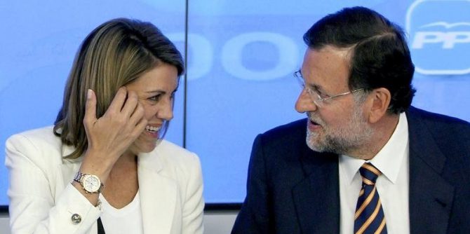 Rajoy y Cospedal, nueva ministra de Defensa.