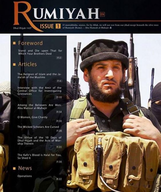 En su reciente publicación, ISIS recuerda a Al Adnani, su fallecido jefe de propaganda