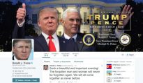 El nuevo perfil de Twitter de Donald Trump en el que ya se presenta como “presidente electo”