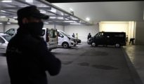 Agentes de la Policía en el lugar de los hechos el pasado viernes