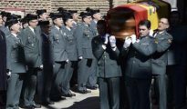 Imagen del funeral por el agente fallecido en Barbastro el pasado 4 de marzo