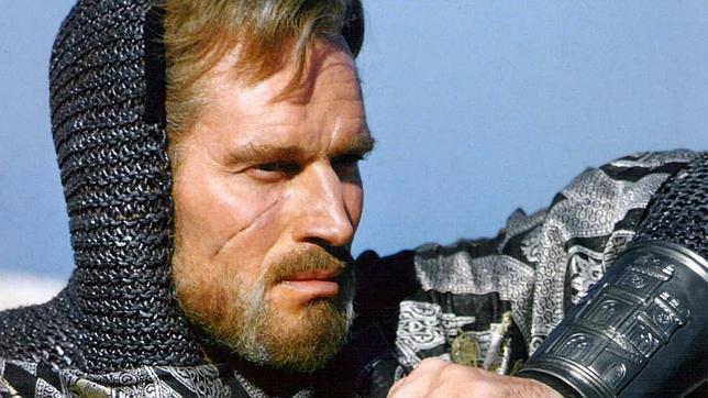 Charlton Heston, en su legendario papel de Rodrigo, El Cid.