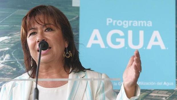 La exministra Cristina Narbona, en la presentación del programa Agua