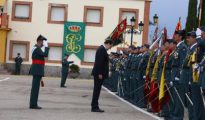 España Rajoy defiende la bandera de España como «símbolo de la nación» El presidente del Gobierno, Mariano Rajoy, en el acto de la Guardia Civil en Baeza, en una imagen que ha publicado en su cuenta de Twitter