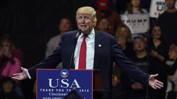 Donald Trump, en su primera aparición tras ser elegido presidente