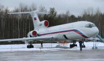 Foto de archivo de un Tupolev Tu-154