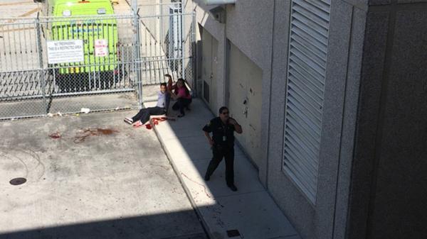 Imagen de uno de los heridos