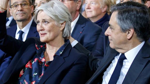 Penelope Fillon junto a su marido en 2017