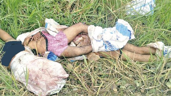 Así fueron encontrados los policías decapitados