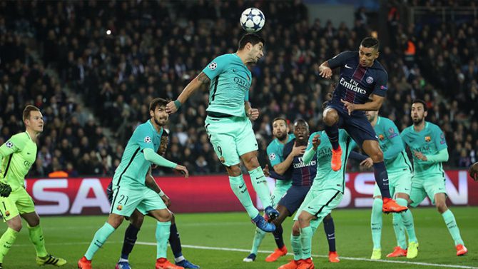Barça-PSG, el partido de fútbol de la Liga de Campeones de la UEFA, el 14 de febrero de 2017.