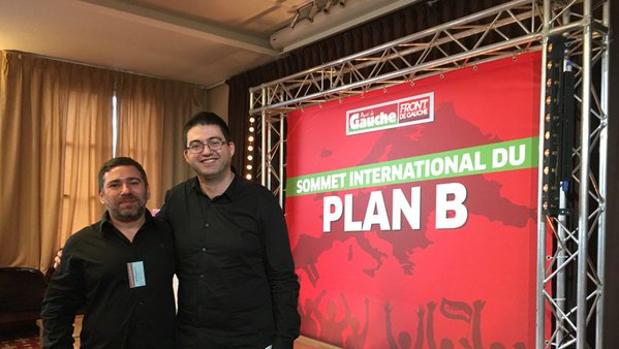 Sánchez Mato, a la derecha, junto a Javier Couso, en el foro.