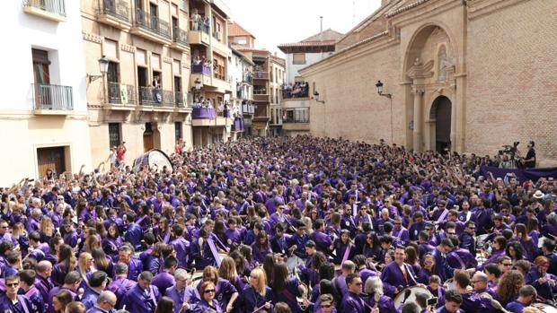 Imagen de la «rompida de la hora» de este año