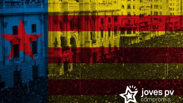 Imagen difundida por Joves de Compromís