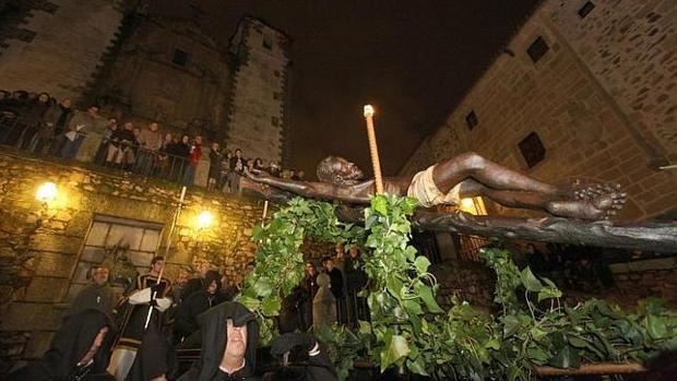Procesión del Cristo Negro en Cáceres