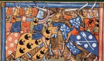 Ilustración del siglo XIV de una batalla de la Segunda Cruzada