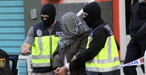 Imagen de archivo de una operación de la Policía en Ceuta en la que fueron detenidas siete personas por su vinculación a Daesh 