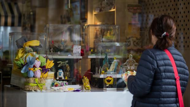 El escaparate de la pastelería Escribà, en Barcelona El escaparate de la pastelería Escribà, en Barcelona