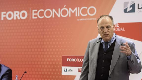 Javier Tebas, presidente de la Liga de Fútbol Profesional.