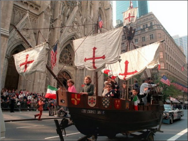 Desfile en Nueva York el Día de la Hispanidad.