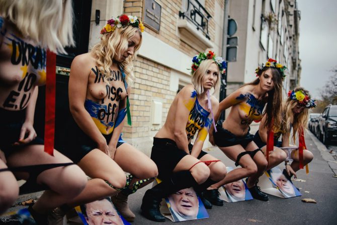 Feministas de Femen.