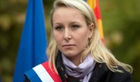 Marion Maréchal-Le Pen durante un mitin en Calais.