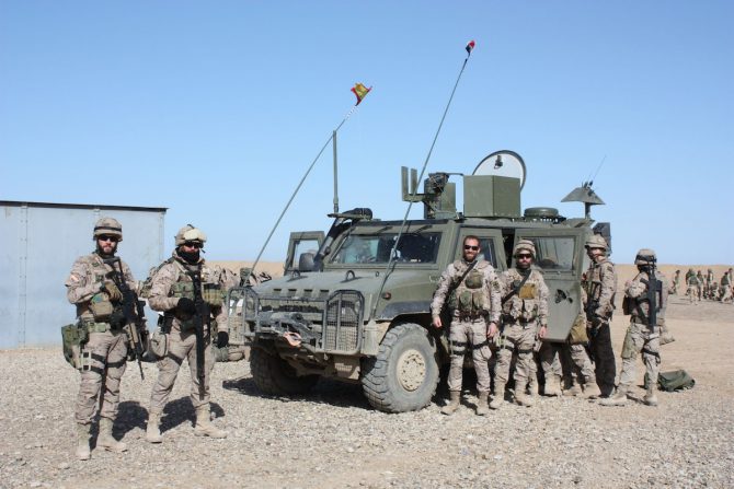 Militares españoles en Irak.