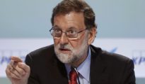 El presidente del Gobierno, Mariano Rajoy, durante su intervención hoy en la clausura de la XXXIII Reunión del Círculo de Economía de Sitges (Barcelona).