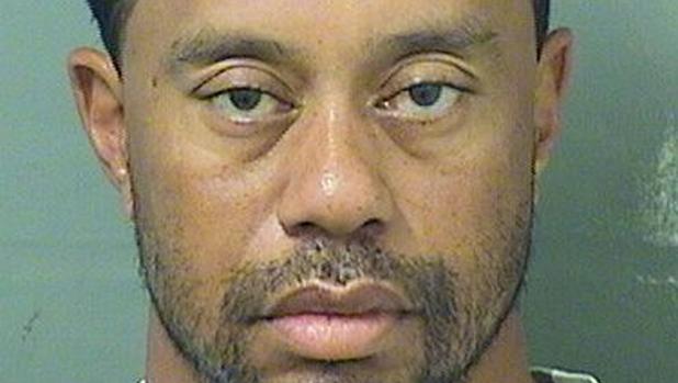 Foto de la ficha de la detención de Tiger Woods