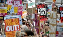 Protestas en Londres en contra del Brexit
