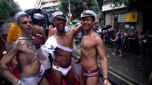 Desfile del orgullo gay en Barcelona.