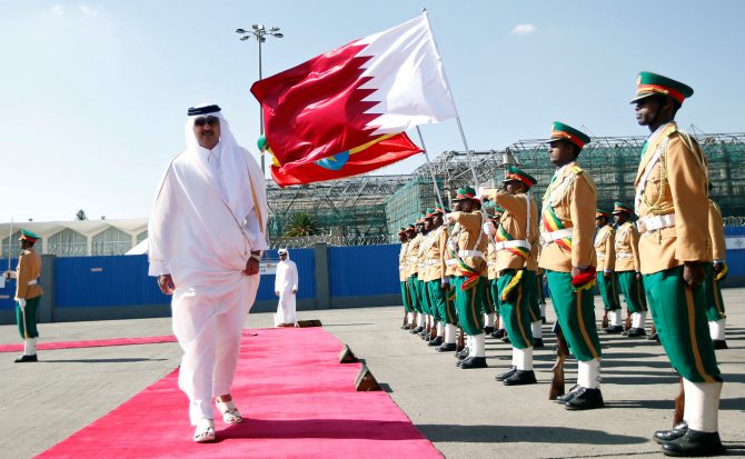 El emir de Catar, Tamim bin Hamad Al Thani