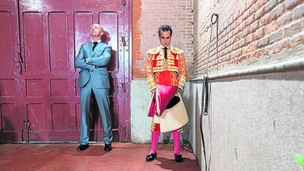 Iván Fandiño y Néstor García, en el patio de cuadrillas de Las Ventas