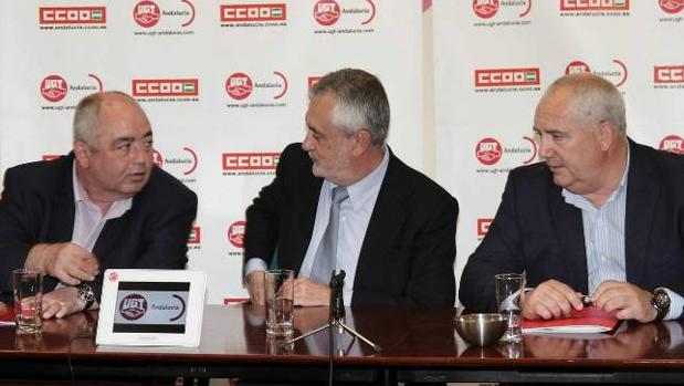 Griñán se reunió el pasado jueves con Pastrana (UGT) y Carbonero (CC.OO.)