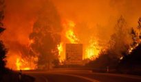 Las llamas en Pedrogao Grande, en el centro de Portugal