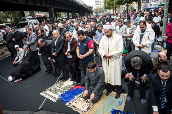 Musulmanes en Berlín.