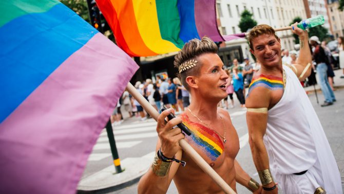 Día del Orgullo Gay en Estocolmo.