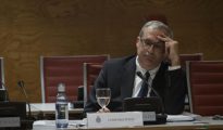 El exgerente del PSOE Gregorio Martínez comparece ante la comisión de investigación sobre financiación de partidos políticos del Senado.