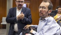 Javier Lambán (PSOE) y Pablo Echenique (Podemos).